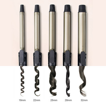 Pro Νέος κώνος Χρυσή κεραμική επίστρωση Πλάκα για μπούκλες σίδερο για μπούκλες Ηλεκτρικό ψαλιδάκι μαλλιών Magic curling Wand Hair Styler Waver εργαλεία πτύχωσης