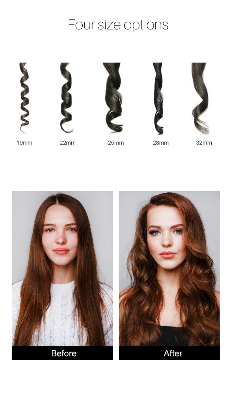 Pro New Cone Arany kerámia bevonatú lap Hajsütővas Elektromos Hajcsavaró Magic Curling Wand Hajformázó Waver szerszámok krimpelő