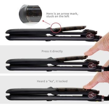 Steam Hair Straightener Professional Keramic Hair Flat Iron Σίδερα ατμού για μπούκλες Εργαλείο styling μαλλιών