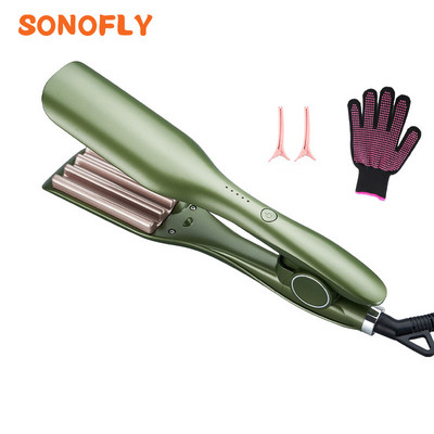 SONOFLY Ondulator porumb cu ioni negativi Ceramica Păr electric ondulat ondulat pufos 5 temperaturi Instrumente de coafat RZ-005