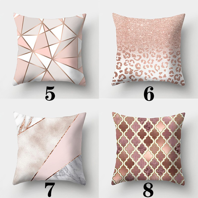Pink Series párnahuzat 45cmX45cm négyzet alakú kanapé párnahuzat Rose párnahuzat