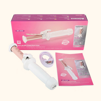 USB акумулаторна безжична пръчка за къдрене на коса Безжична маша за коса Преносима керамична маша Салон Инструменти за оформяне на коса
