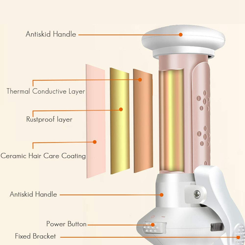 USB újratölthető vezeték nélküli hajsütő pálca Vezeték nélküli hajcsavaró Hordozható kerámia hajsütővas szalon hajformázó eszközök
