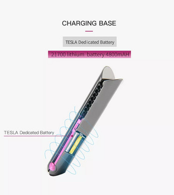 Ασύρματο ισιωτικό μαλλιών USB Ασύρματο ισιωτικό μαλλιών με βάση φόρτισης OEM Custom 1000pcs