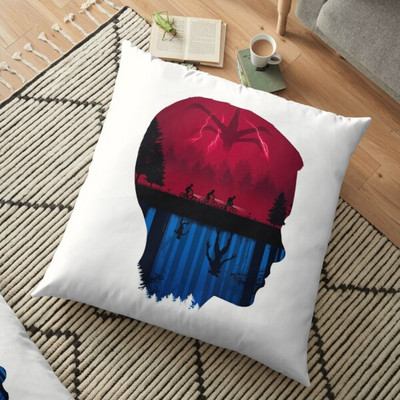 Stranger Things nyomtatás Párnahuzat Egyedi négyzet alakú párnahuzat huzat cipzár Párnahuzat rajzfilm Lakástextil Párna Drop Szállítás