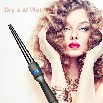 2020 Керамични инструменти за оформяне на коса Професионална маша за коса Hair Waver Pear Flower Cone Електрическа маша за коса Roller Curling Wand