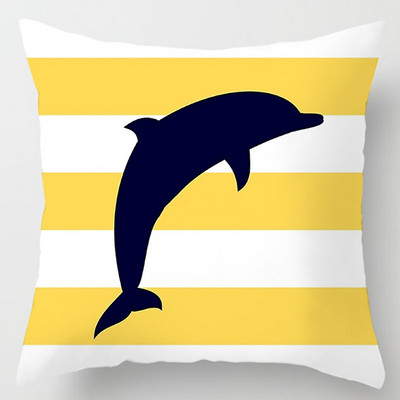 Decor pentru casă Husă de pernă cu imprimeu Ocean Sailor Decor birou pernă pentru canapea dormitor husă pernă mașină 45x45cm