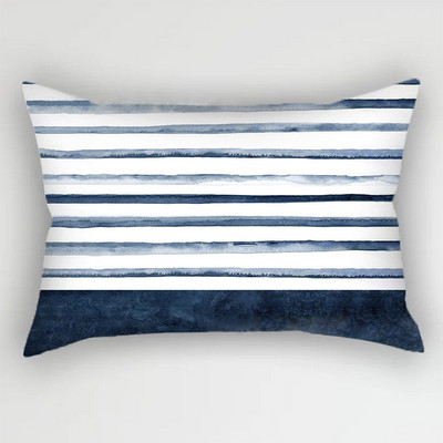 30x50cm Sinine Ins Polüester padjakatte tint Lillelised lehed Padjapüür Lilletriip Kahepoolne Prindiga Vöökoht Kodu Dekoratiivne