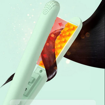 Маша за коса Мини 3D решетка Преса за обем на косата Керамична царевица Шина за къдрене Плоска ютия Инструменти за оформяне на коса Подарък за жени