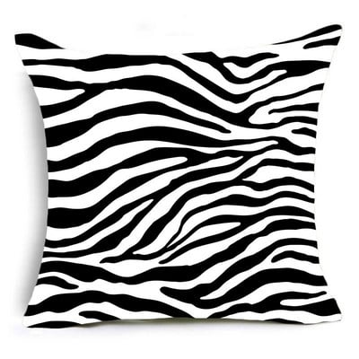 Home Decor Animal Print Párnahuzat Leopárd Tigris Zebra Szarvasmarha Kígyó Párnahuzat Otthoni Kanapé Szék Dekor Párnahuzat 45x45cm