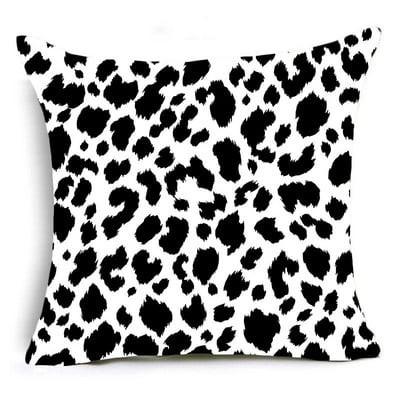 Home Decor Animal Print Párnahuzat Leopárd Tigris Zebra Szarvasmarha Kígyó Párnahuzat Otthoni Kanapé Szék Dekor Párnahuzat 45x45cm