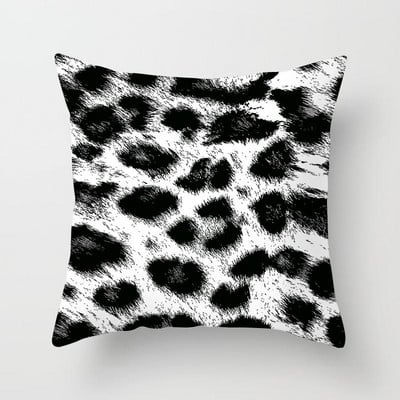 Home Decor Animal Print Párnahuzat Leopárd Tigris Zebra Szarvasmarha Kígyó Párnahuzat Otthoni Kanapé Szék Dekor Párnahuzat 45x45cm