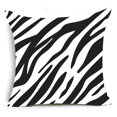 Home Decor Animal Print Párnahuzat Leopárd Tigris Zebra Szarvasmarha Kígyó Párnahuzat Otthoni Kanapé Szék Dekor Párnahuzat 45x45cm