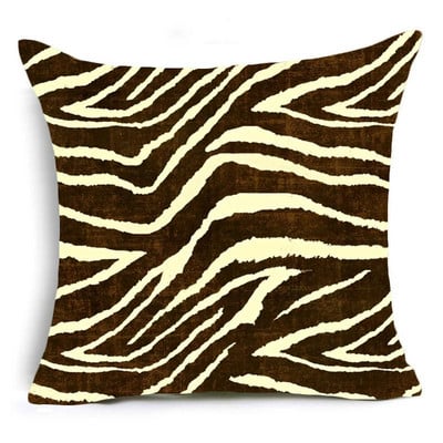 Home Decor Animal Print Párnahuzat Leopárd Tigris Zebra Szarvasmarha Kígyó Párnahuzat Otthoni Kanapé Szék Dekor Párnahuzat 45x45cm