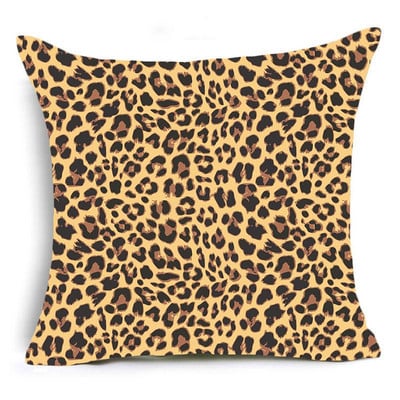 Home Decor Animal Print Párnahuzat Leopárd Tigris Zebra Szarvasmarha Kígyó Párnahuzat Otthoni Kanapé Szék Dekor Párnahuzat 45x45cm