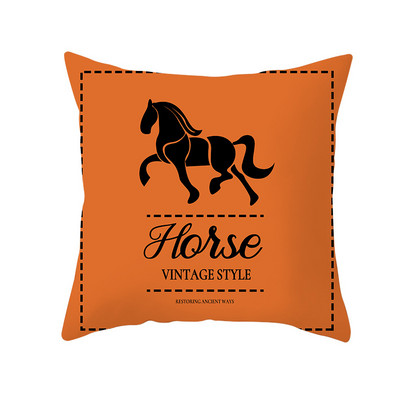 Narancssárga párnahuzat rövid plüss lópárnahuzat bársony geometrikus dekoratív párnák kanapéhoz otthoni dekorációhoz párnahuzat