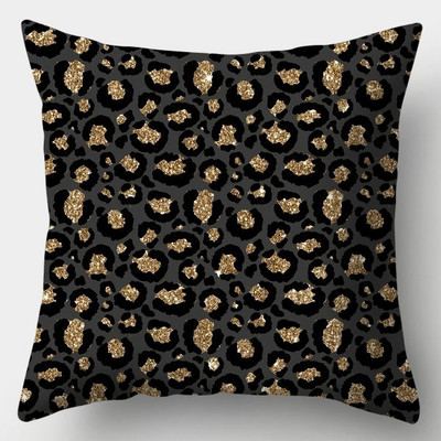 Fekete arany mintás párnahuzat négyzet alakú kanapé párnahuzat kreatív mintás párnahuzat