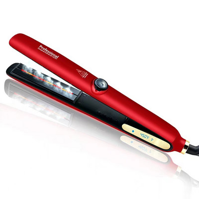 Професионална парна преса за коса Nano Ceramic Vapor Hair Flat Iron Ютия за изправяне на коса Маша Steamer Инструмент за оформяне на коса