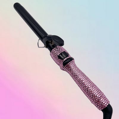 Hajsütővasak klipekkel Strasszkő hajsütőpálcák a hosszan tartó fürtökért vagy hullámokért modelador de cachos boucleur cheveux