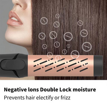 Επαγγελματικό ισιωτικό και μπούκλα μαλλιών One Step 2 in 1 με οθόνη LED 360° ροής αέρα Cool Air Cool Air Hair Styler