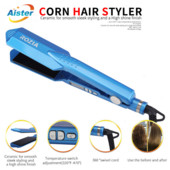 Ίσιωμα μαλλιών Εργαλείο styling μαλλιών Professional Flat Iron 11/4 Nano Titanium 450F Θερμοκρασία Μπλε σίδερο για μπούκλες