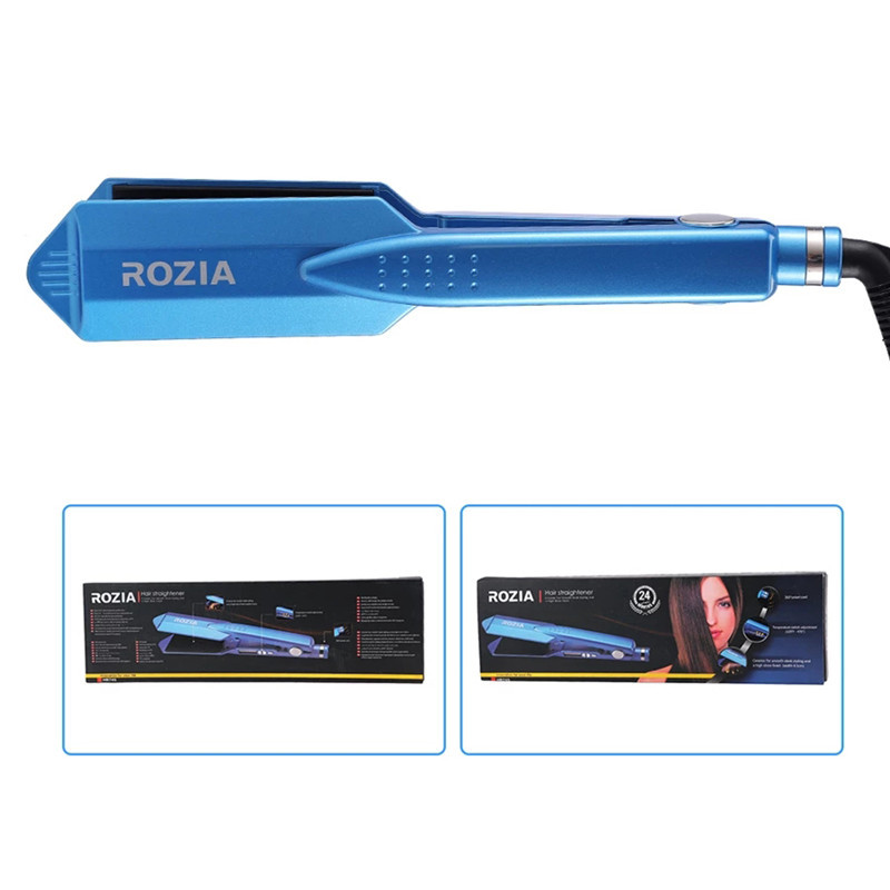 Ίσιωμα μαλλιών Εργαλείο styling μαλλιών Professional Flat Iron 11/4 Nano Titanium 450F Θερμοκρασία Μπλε σίδερο για μπούκλες