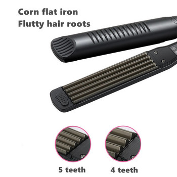 3 σε 1 επαγγελματικό ισιωτικό μαλλιών LED Ηλεκτρικό κεραμικό 3 ανταλλακτικό αποσπώμενο ισιωτικό κεφαλής Εργαλείο styling μαλλιών