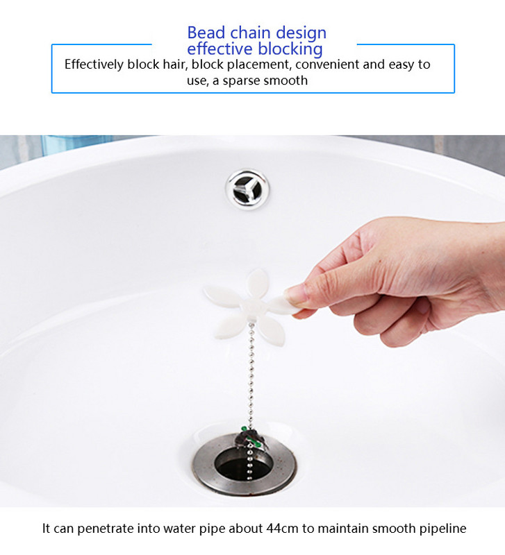 Kanalisatsioonitoru juuksepuhastaja Väike lillekett köögivalamu torude puhastuskonks Vannitoa blokeerimisvastane süvendaja