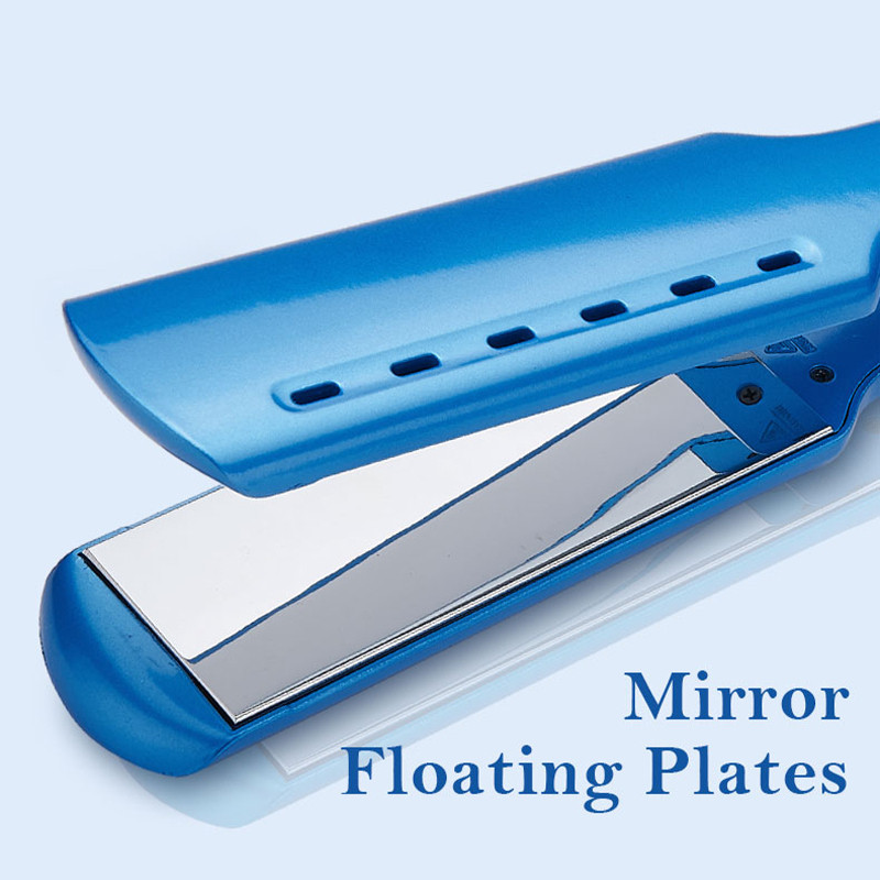 Placă de îndreptat rotativă 3D Fier de călcat profesional PTC pentru coafat Fier de călcat plat cu încălzire rapidă Fier de călcat cu plăci de încălzire din aliaj de titan