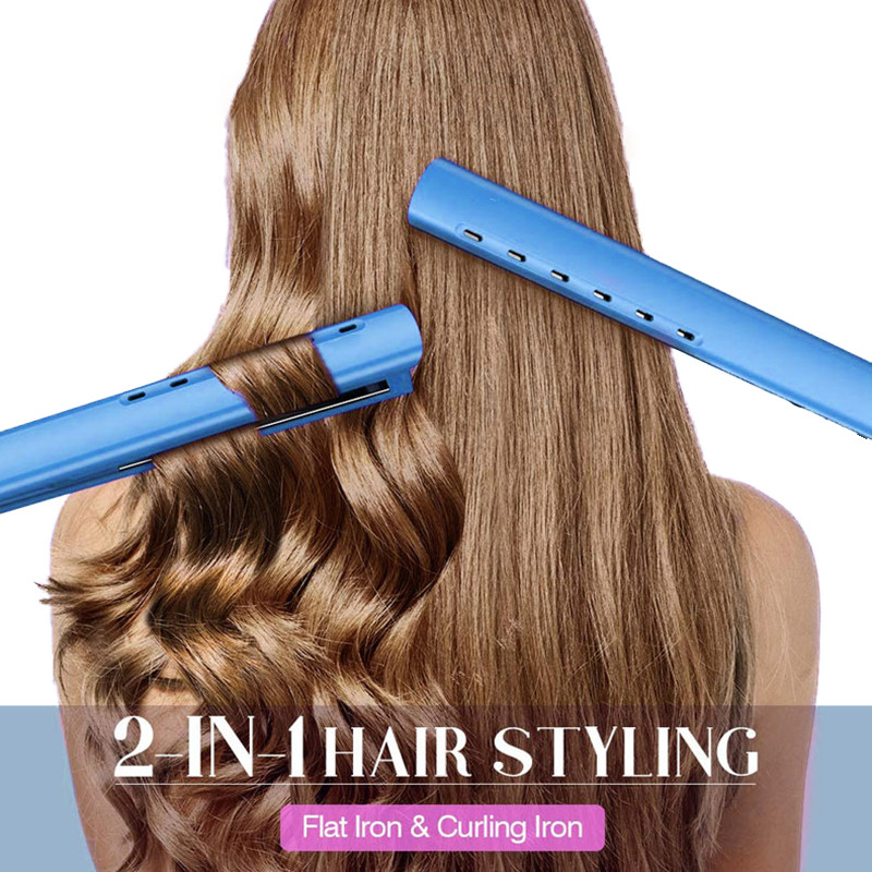 Placă de îndreptat rotativă 3D Fier de călcat profesional PTC pentru coafat Fier de călcat plat cu încălzire rapidă Fier de călcat cu plăci de încălzire din aliaj de titan