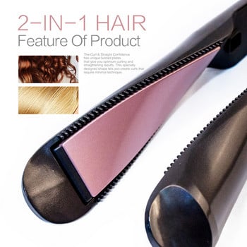 Twist Straightening Professional ισιωτικό μαλλιών Flat Iron Fashion Styling 2 σε 1 Κεραμικό PTC Fast heat Curler Iron Hair Εργαλείο