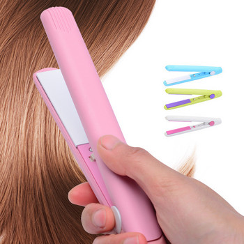 Мини преса за изправяне на коса Розова керамична преса Ютия Инструменти за оформяне Маша за коса MINI Hair Falt