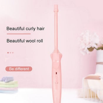 Ηλεκτρικά μίνι σίδερα για μπούκλες 9 χιλιοστών Κεραμικό σίδερο για μπούκλες για τα μαλλιά Επαγγελματικό σίδερο για μπούκλες ρολό μαλλί ρολό Hair Waver Wand Εργαλεία styling
