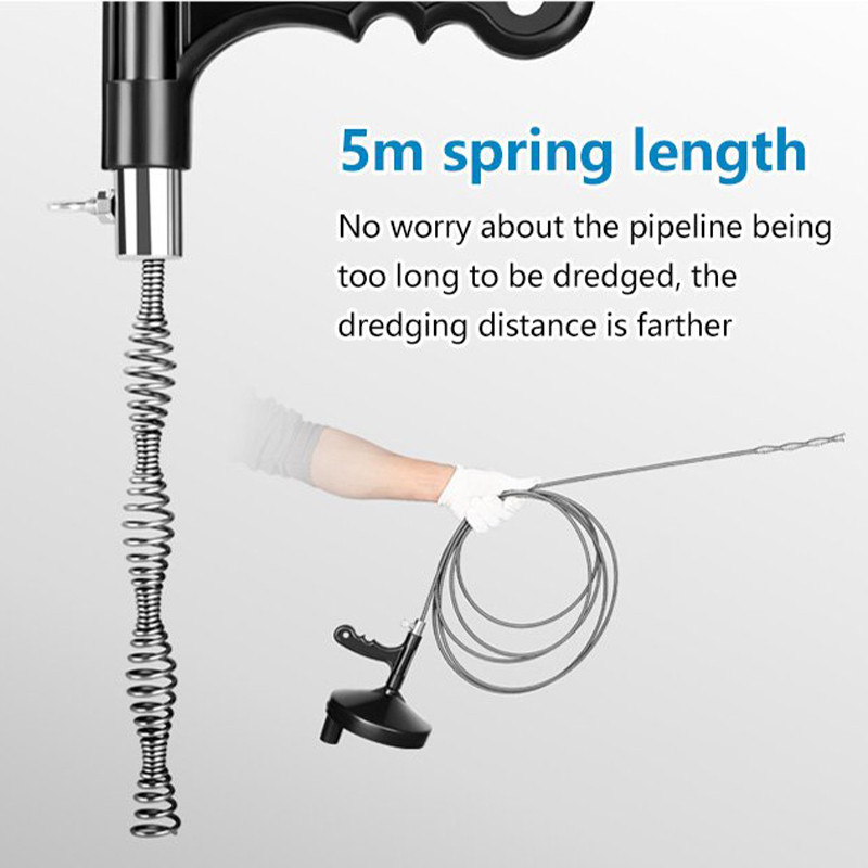 5 M vedrutoru toru süvendustööriistad äravoolupuhasti kanalisatsiooni valamud kraanikauss torustik ummistunud eemaldaja vannituba köök tualett