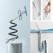 Kanalizācijas cauruļu atbloķētājs Snake Spring Pipe bagarēšanas rīks Virtuve Vannas istaba Kanalizācijas tīrīšanas rīks Virtuves piederumi60/90/160cm