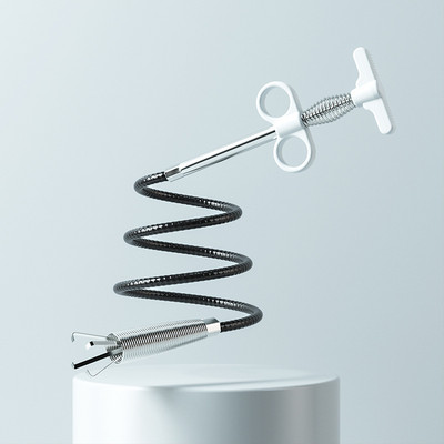 Kanalizācijas cauruļu atbloķētājs Snake Spring Pipe bagarēšanas rīks Virtuve Vannas istaba Kanalizācijas tīrīšanas rīks Virtuves piederumi60/90/160cm