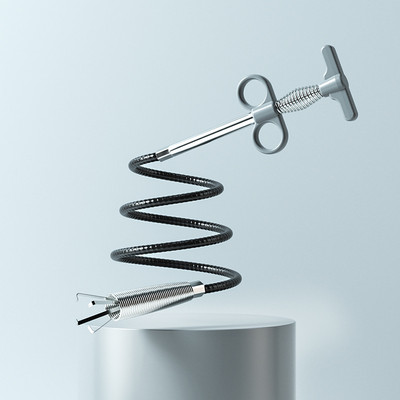 Kanalizācijas cauruļu atbloķētājs Snake Spring Pipe bagarēšanas rīks Virtuve Vannas istaba Kanalizācijas tīrīšanas rīks Virtuves piederumi60/90/160cm