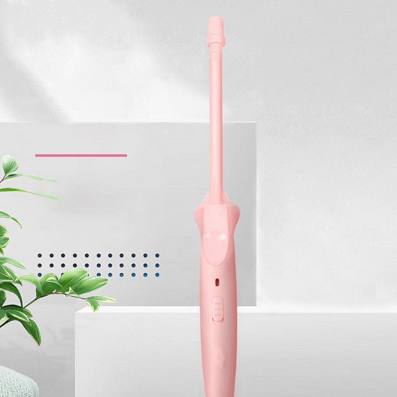 Fier de curling de 9 mm ondulator compact pentru fier de păr Placă de încălzire din ceramică Instrument de coafură Breton de ondulare interioară ondulator de fier de păr