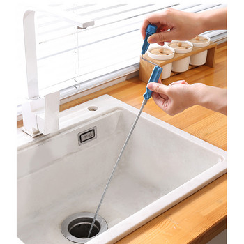 Домакински ръчен инструмент за отпушване на канализационни тръби Инструмент за драгиране на пружинни тръби Кухня Баня Мивка Отстраняване на запушване Почистване против запушване