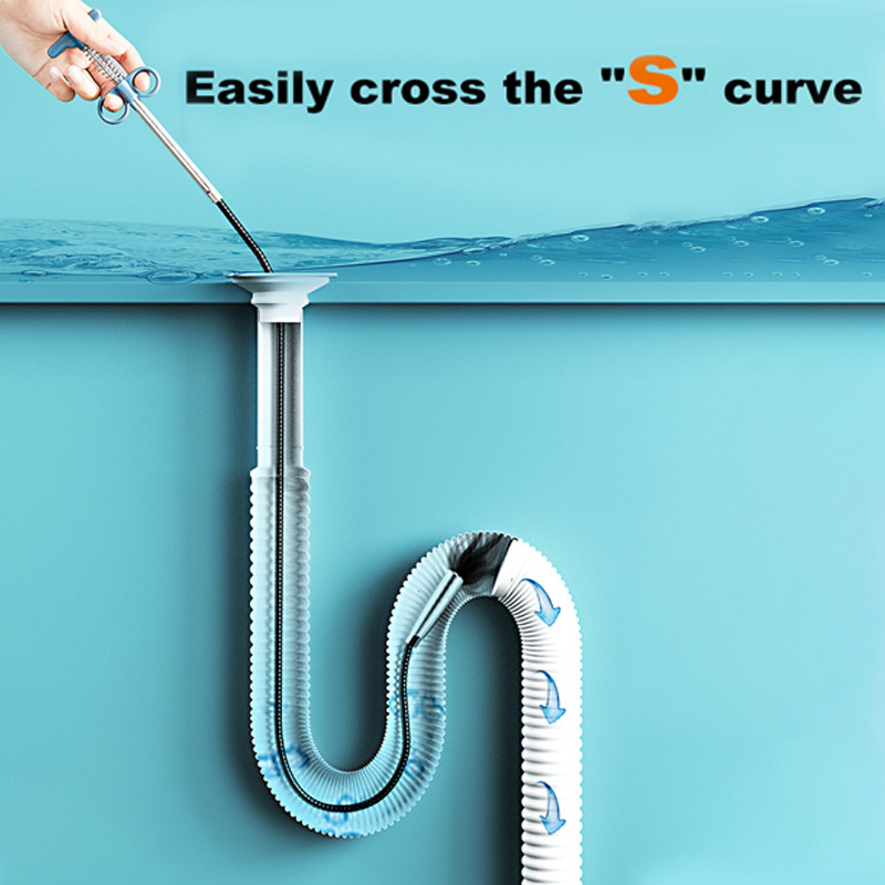 Alat za deblokadu kanalizacijskih cijevi Snake Spring Alat za jaružanje Kuhinjski kupaonski alat za čišćenje kanalizacije Kuhinjski pribor 90/160/200/300 cm