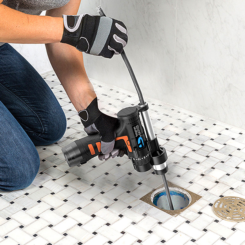 Elektrilise vedru tüüpi torusüvendusmasin majapidamis-WC äravoolu ummistumise puhastustööriist 0005