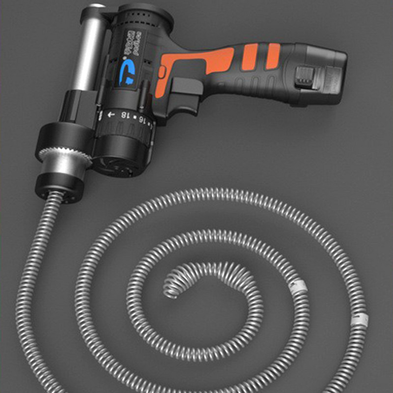 Elektrilise vedru tüüpi torusüvendusmasin majapidamis-WC äravoolu ummistumise puhastustööriist 0005