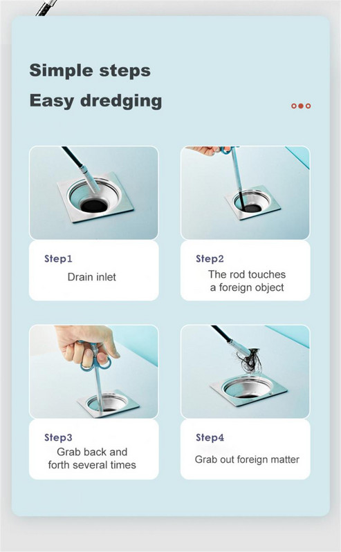 60/90/160/200/300cm deblokator kanalizacijske cijevi zmija opruga cijev bager hvataljka za strano tijelo alat za čišćenje kupaonice kuhinjski pribor