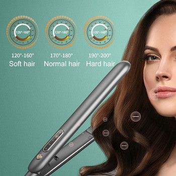 RUCHA Hair Flat Irons Професионална керамична професионална интелигентна преса за коса и маша 2 В 1