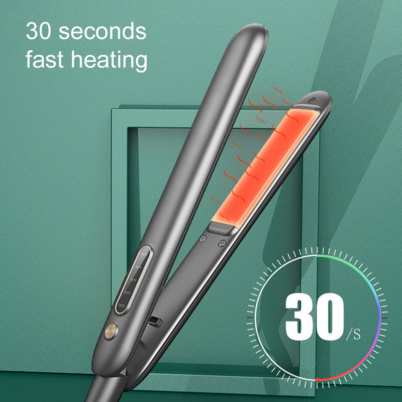 RUCHA Hair Flat Irons Profesionalus keraminis Profesionalus sumanus plaukų tiesintuvas ir suktukas 2 viename