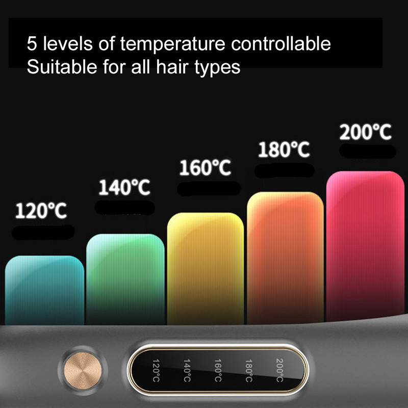 RUCHA Hair Flat Irons Profesionalus keraminis Profesionalus sumanus plaukų tiesintuvas ir suktukas 2 viename