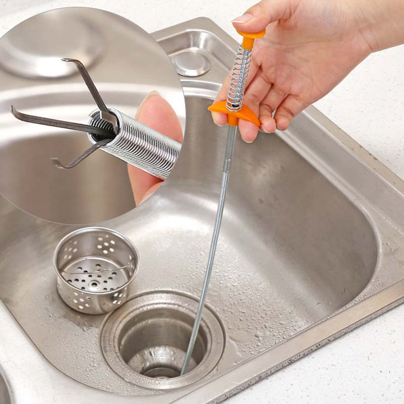 Alat za jaružanje opružne cijevi 60/90 cm Fleksibilna hvataljka Zmijasti kabel Pomoć za hvatanje smeća Odvodni svrdlo Odčepljivanje odvoda za kosu Sudoper WC