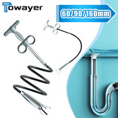 60/90/160 mm Alat za deblokiranje kanalizacijskih cijevi Snake Spring Alat za jaružanje cijevi za kupaonicu Kuhinja Kosa Kanalizacijski umivaonik Alati za čišćenje cjevovoda