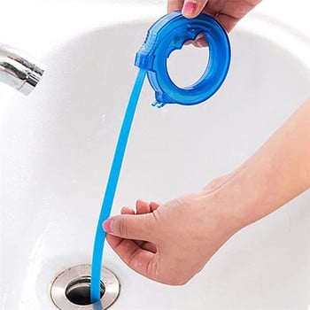 Баня Коса Канализационна драга Устройство за почистване на канализацията Кука за почистване на тоалетна мивка Тръба Отпушване на инструменти Кухненски аксесоари против запушване