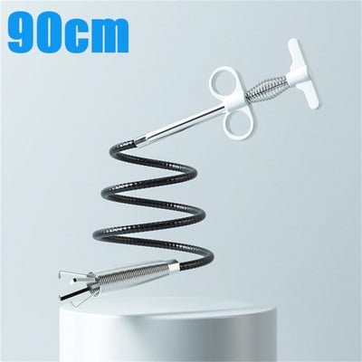 60/90/160/200/300cm Alat za deblokiranje kanalizacijskih cijevi Snake Spring Pipe Pipe Alat za jaružanje Kuhinjski kupaonski alat za čišćenje kanalizacije Kuhinjski pribor